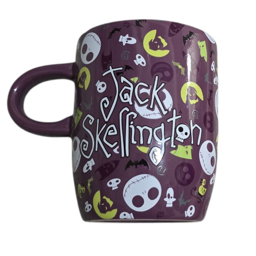 RARE Disney Nightmare Before Christmas Jack Skellington 12 Oz Coffee Mug Plum